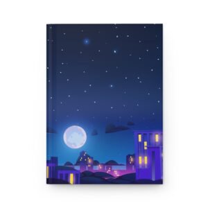 Night Sky Hardcover Journal - Scenic Cityscape Design for Dreamers and Creatives