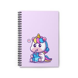 Cute Unicorn Spiral Notebook - Perfect for Kids & School Use