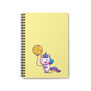 Cute Unicorn Spiral Notebook - Ruled Lines, Perfect for Kids and Creative Minds