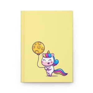 Cute Unicorn Hardcover Journal for Kids - Fun Note-taking & Doodling Gift