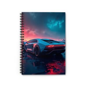 Sleek Automotive Spiral Notebook - Ruled Line for Car Enthusiasts